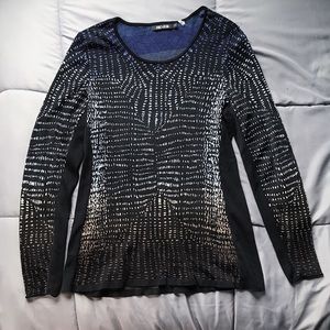 Nic + Zoe Knitted Long Sleeve Top Size Small